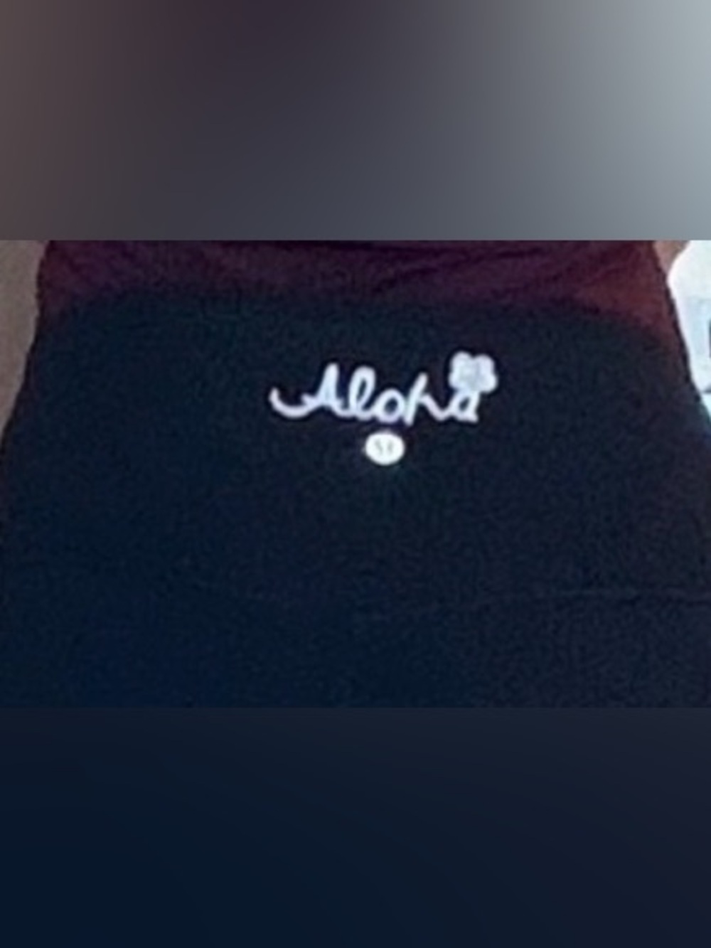 Rare Lululemon “Aloha” Black Align High-Rise Leggings 25”